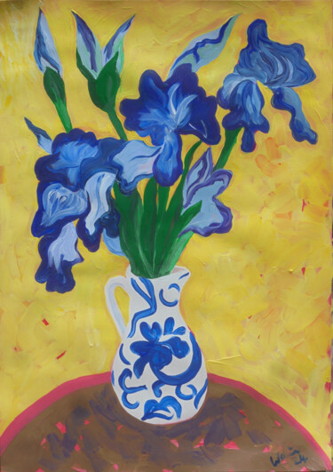 Irises in Chinese Vase 2 (2024)