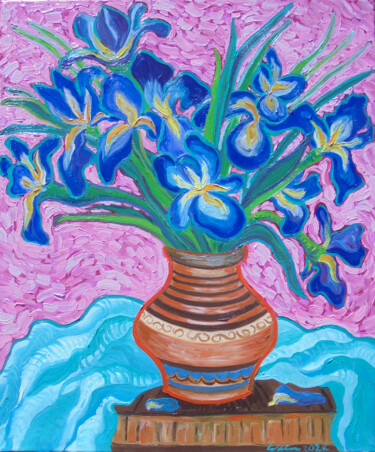 Flower Vase - Irises 6