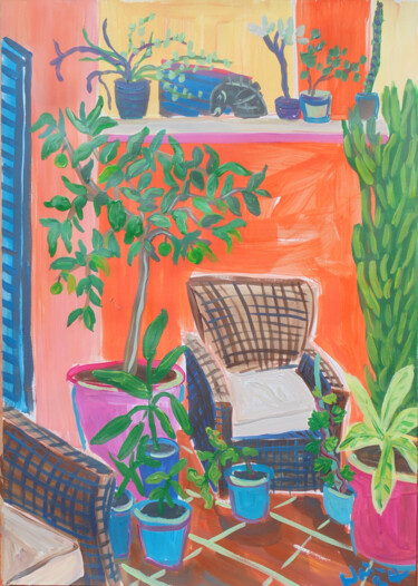 Patio Corner with Orange Tree (2024)